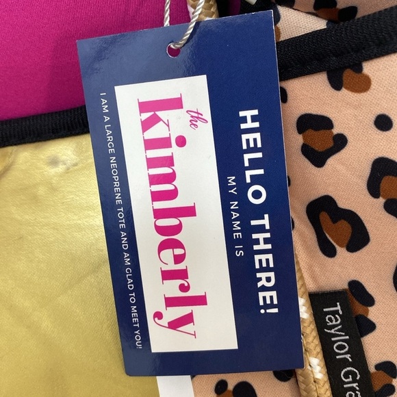 Taylor Gray Kimberly Tote Leopard Print/Pink - Picture 10 of 12